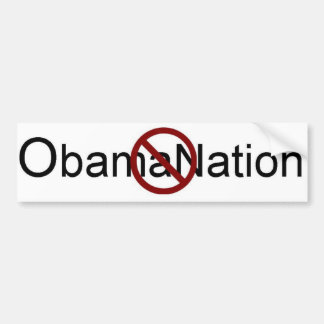 Adesivo Para Carro Nenhum ObamaNation