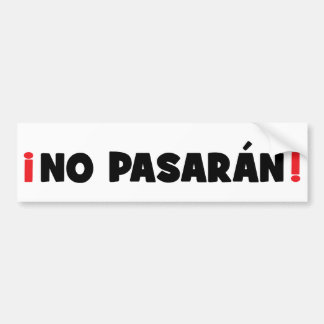 Adesivo Para Carro Nenhum Pasaran!