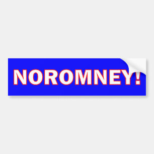 Adesivo Para Carro Nenhum Romney