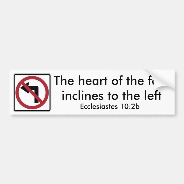 Adesivo Para Carro Nenhuma curva esquerda (Frente)