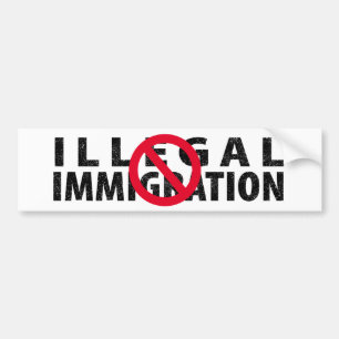 Adesivo Para Carro Nenhuma imigração ilegal