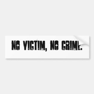 Adesivo Para Carro nenhuma vítima, nenhum crime
