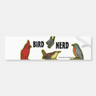 Adesivo Para Carro Nerd do pássaro