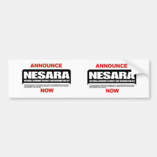 Adesivo Para Carro Nesara bumper sticker