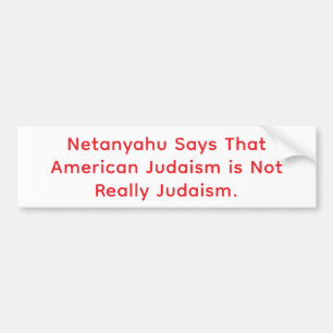 Adesivo Para Carro Netanyahu Desaprova Judaísmo Americano Hankamer Ar