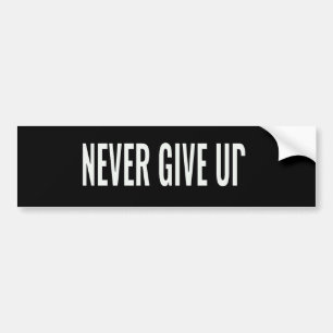 Adesivo Para Carro Never give up