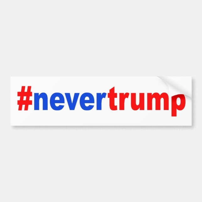 Adesivo Para Carro "#nevertrump " (Frente)