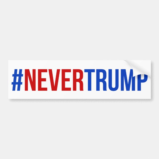 Adesivo Para Carro #nevertrump (Frente)