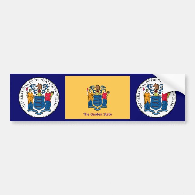 Adesivo Para Carro New Jersey Bumper Sticker (Frente)