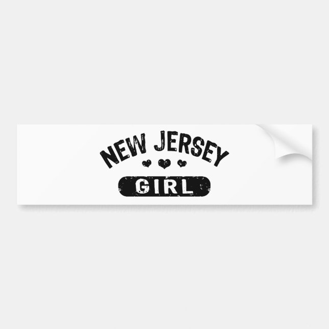 Adesivo Para Carro New Jersey Girl (Frente)
