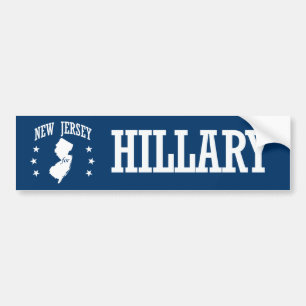 ADESIVO PARA CARRO NEW-JERSEY PARA HILLARY