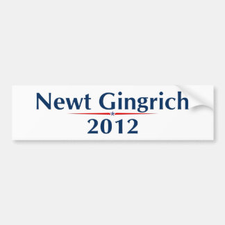 Adesivo Para Carro Newt Gingrich 2012 (v101)