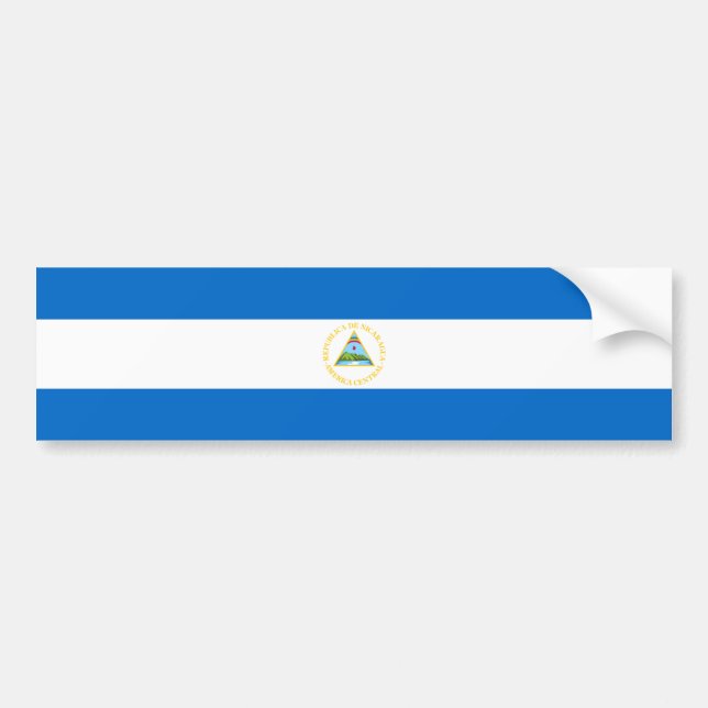 Adesivo Para Carro Nicarágua/bandeira nicaraguense (Frente)
