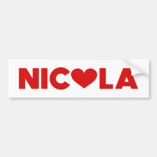 Adesivo Para Carro Nicola Love