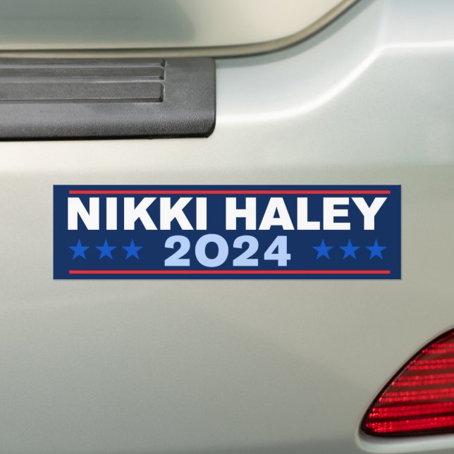 Adesivo Para Carro Nikki Haley 2024 (No carro)