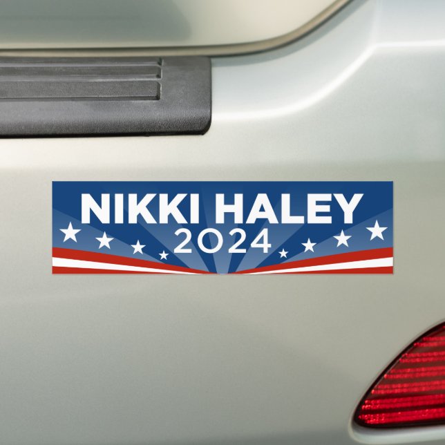 Adesivo Para Carro Nikki Haley 2024 (No carro)