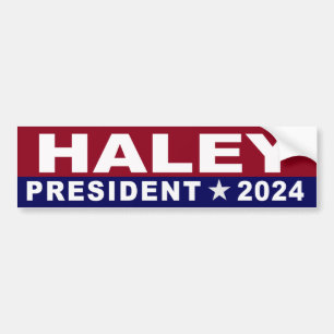 Adesivo Para Carro Nikki Haley para o Presidente 2024
