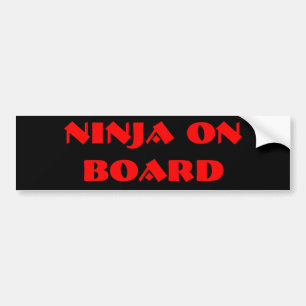 ADESIVO PARA CARRO NINJA A BORDO