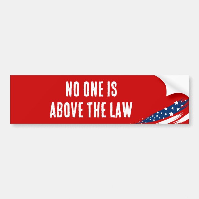 Adesivo Para Carro No One is Above the Law (Frente)