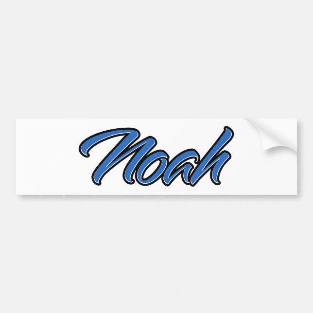 Adesivo Para Carro Noah Name blue Aufkleber Sticker Autoaufkleber (Frente)