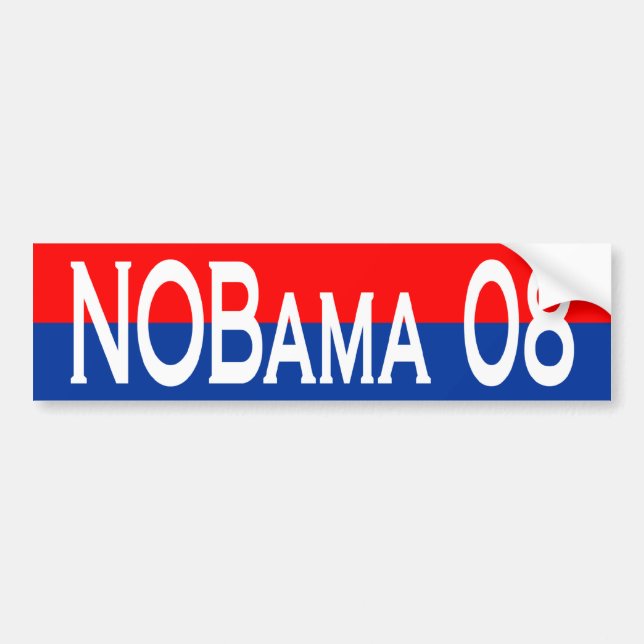 Adesivo Para Carro NoBama 08 (Frente)