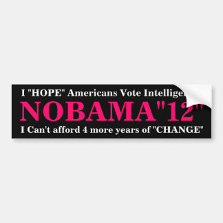 Adesivo Para Carro NOBama "12"