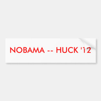 ADESIVO PARA CARRO NOBAMA -- HUCK '12