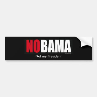 Adesivo Para Carro nobamabumper, não meu presidente, não meu