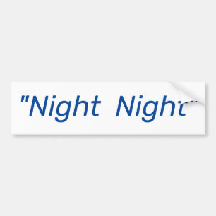 Adesivo Para Carro Noite da Noite - Adeus Trump