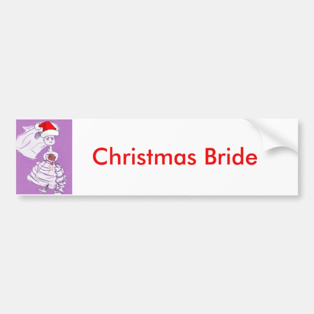 Adesivo Para Carro Noiva de Natal (Frente)