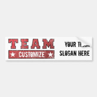 Adesivo Para Carro Nome customizável e slogan da equipe -