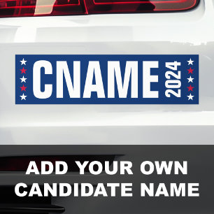 Adesivo Para Carro nome do candidato ano campanha eleitoral política