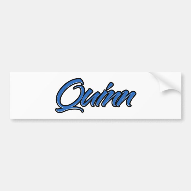 Adesivo Para Carro Nome do Quinn Blue Aufkleber Sticker Autoaufkleber (Frente)