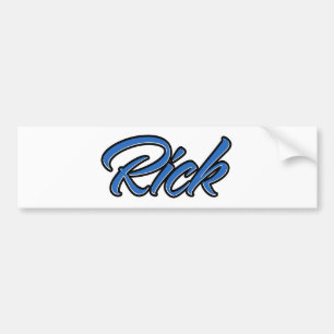 Adesivo Para Carro Nome do rick azul Aufkleber Sticker Autoaufkleber