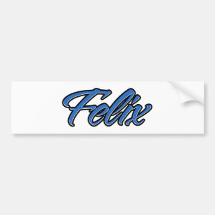 Adesivo Para Carro Nome Felix Blue Aufkleber Sticker Autoaufkleber