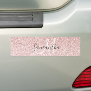 Adesivo Para Carro Nome Personalizado da Lista de Estilos Rosa Modern