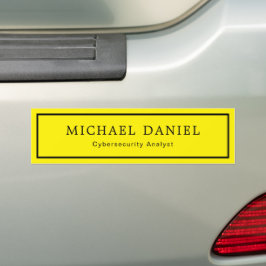 Adesivo Para Carro Nome Personalizado e Título Profissional Personali