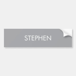 Adesivo Para Carro Nome personalizado minimalista cinza