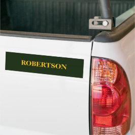 Adesivo Para Carro Nome personalizado minimalista verde