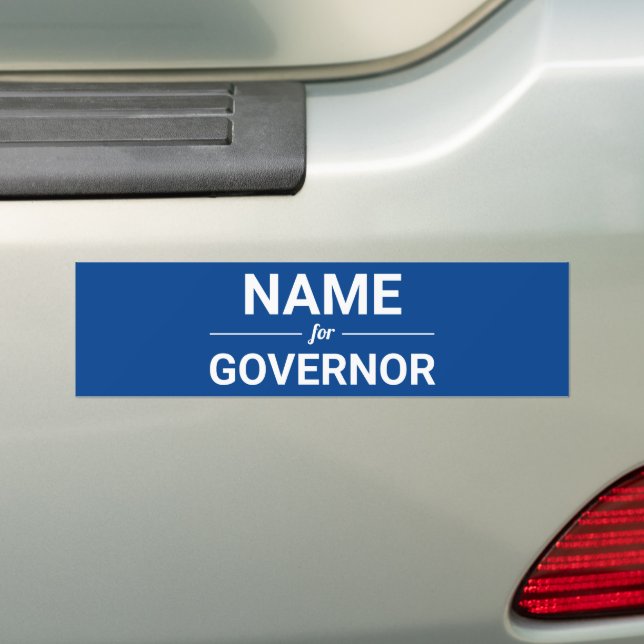 Adesivo Para Carro Nome Personalizado para a Eleição Branca Azul do G (No carro)