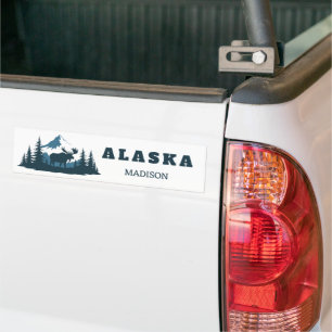 Adesivo Para Carro Nome Personalizado & Texto ALASKA
