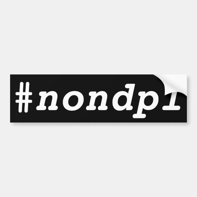 Adesivo Para Carro #nondpl (Frente)