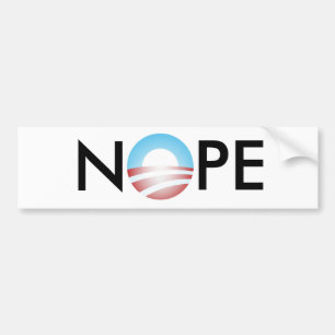 Adesivo Para Carro NOPE anti Obama