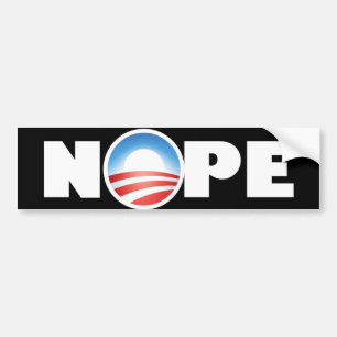 Adesivo Para Carro Nope anti-obama nobama