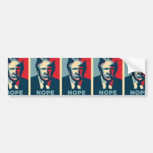 Adesivo Para Carro nope de Donald Trump