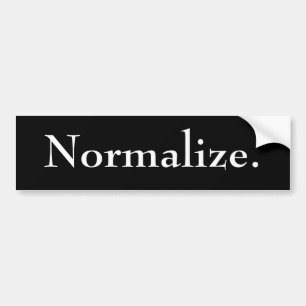 Adesivo Para Carro Normalize o autocolante no vidro traseiro -