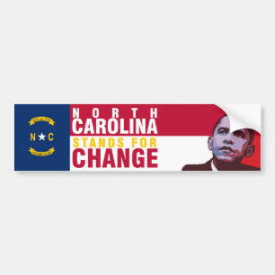 Adesivo Para Carro North Carolina representa a mudança - autocolante