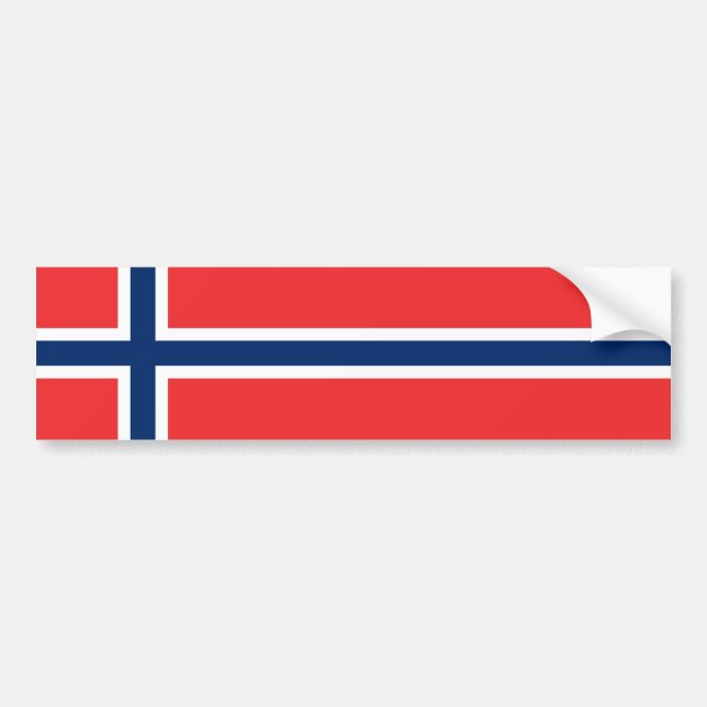Adesivo Para Carro Noruega - bandeira norueguesa (Frente)