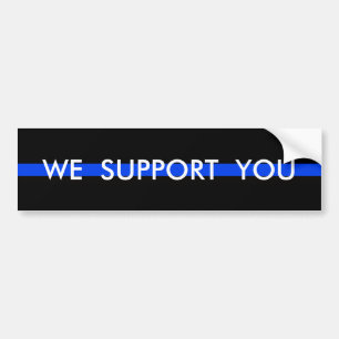 ADESIVO PARA CARRO NÓS APOIAMOS VOCÊ, POLICIAL BUMPER STICKER