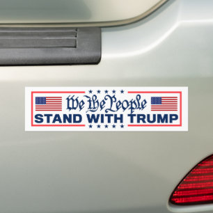 Adesivo Para Carro Nós, As Pessoas, Estamos Com Trump 2024